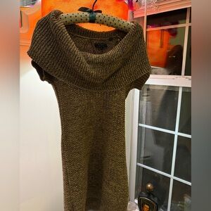 Guess Brown Knit Cowl Neck Sweater